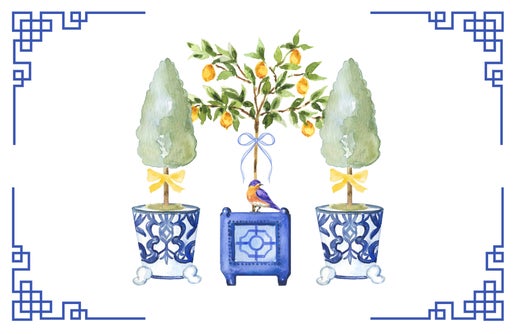 11 x 17 Chinoiserie Acrylic Insert Set of 10