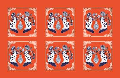 11 x 17 Chinoiserie Acrylic Insert Set of 10