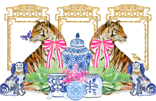 11x17 Chinoiserie Vol. 2, Tray Insert Set of 10