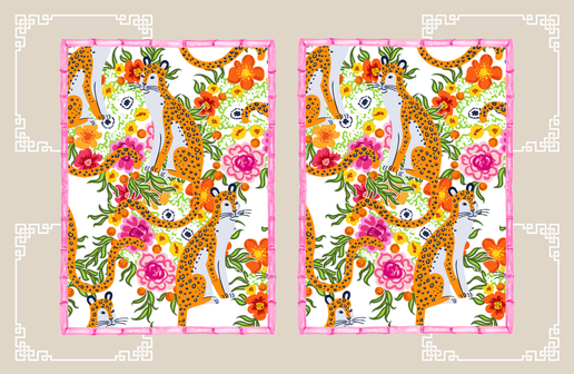 11x17 Chinoiserie Vol. 2, Tray Insert Set of 10