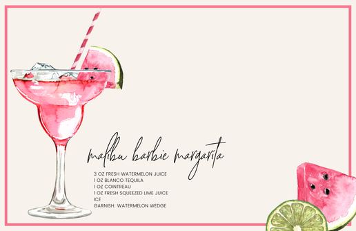 11 x 17 Cocktails Acrylic Insert Set of 10