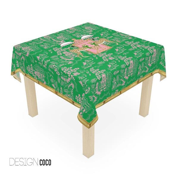 Mahjong Tablecloth: Coco, 58" cotton twill