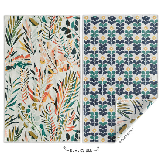 Colorful Leaves Microfiber Towel