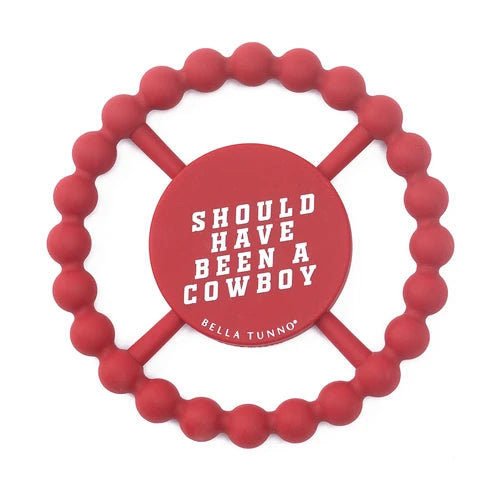Cowboy Teether- Cherry