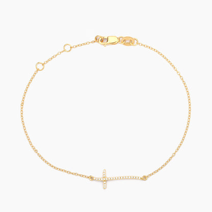 Waterproof Gold Criss Cross Chain Bracelet