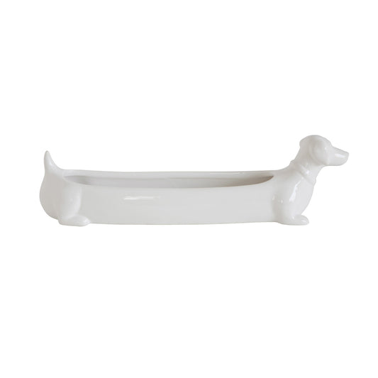 Ceramic Dascshund Cracker Dish