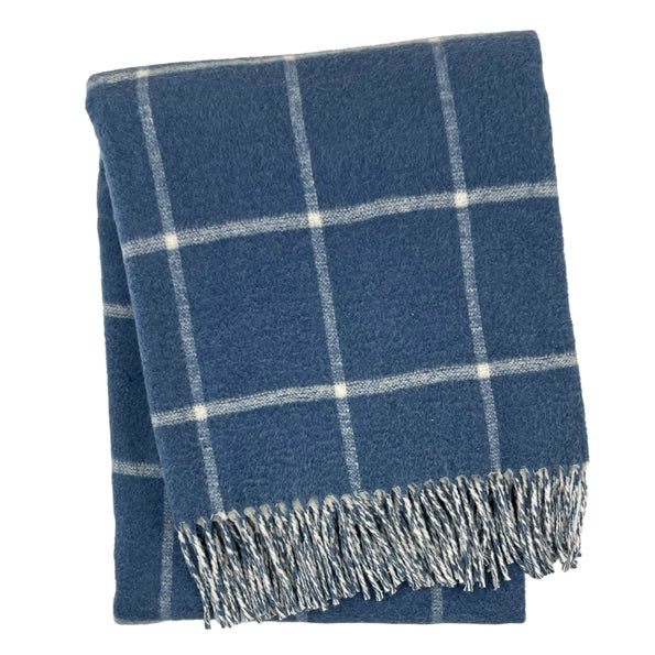 Double Face Window Pane Cotton Throw