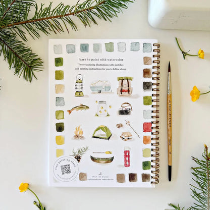 Emily Lex Watercolor Workbook- Camping