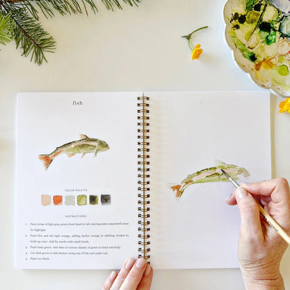 Emily Lex Watercolor Workbook- Camping