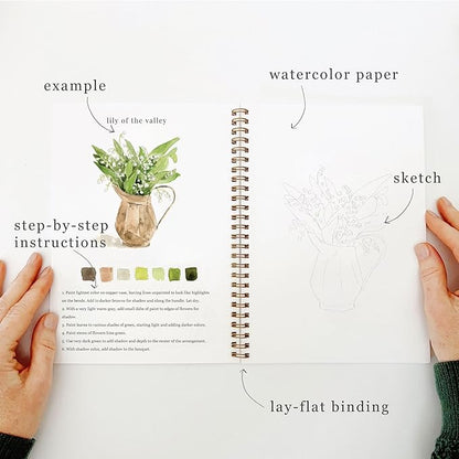 Emily Lex Watercolor Workbook- Bouquets