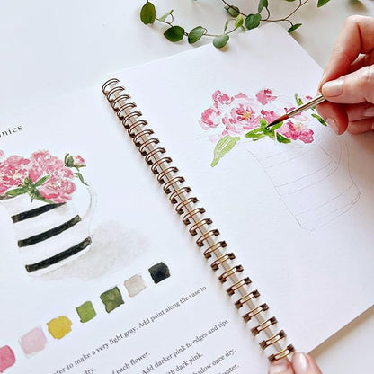 Emily Lex Watercolor Workbook- Bouquets