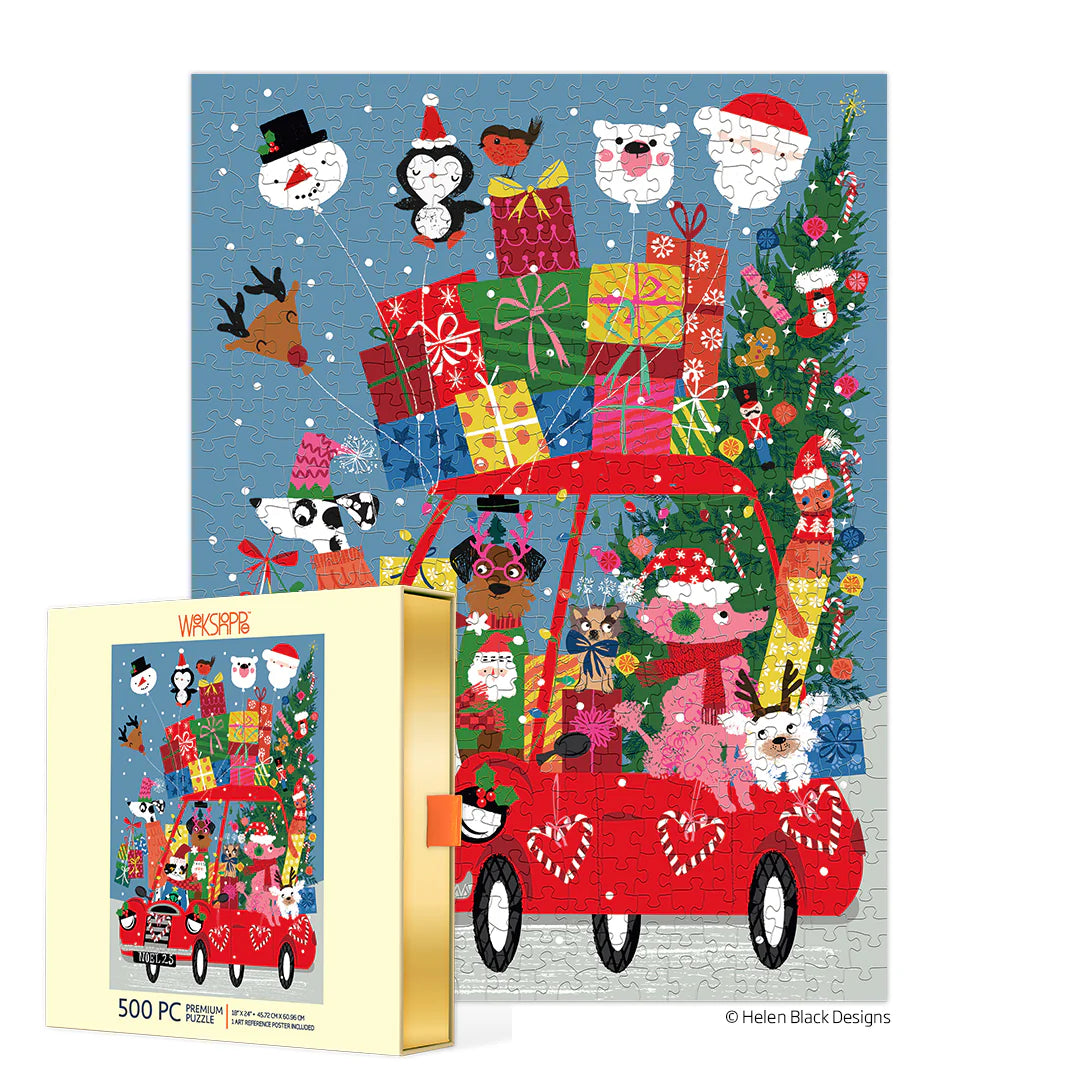 Festive Fun Car 500 PC Puzzle