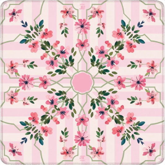 Anders Ruff- Neoprene Floral Trellis Mahjong Mat Collection | Pink