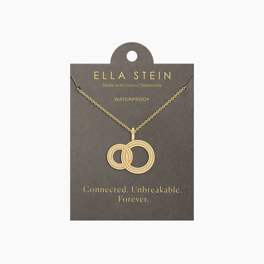 Waterproof Gold Forever Linked Pendant Necklace