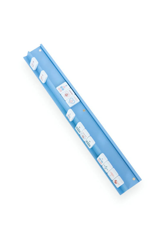 Mahjong Racks & Pushers- French Blue (Set of 4)