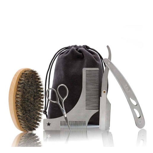 Beard Care Grooming Kit: Silver