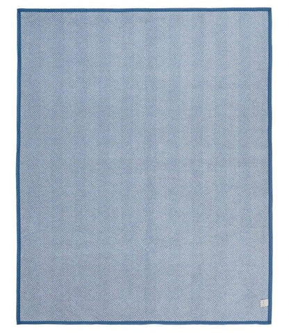 Harborview Herringbone Cornflower Blanket: Original