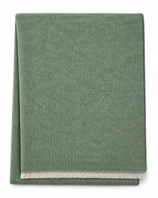 Cotton Mini Herringbone- Moss Green
