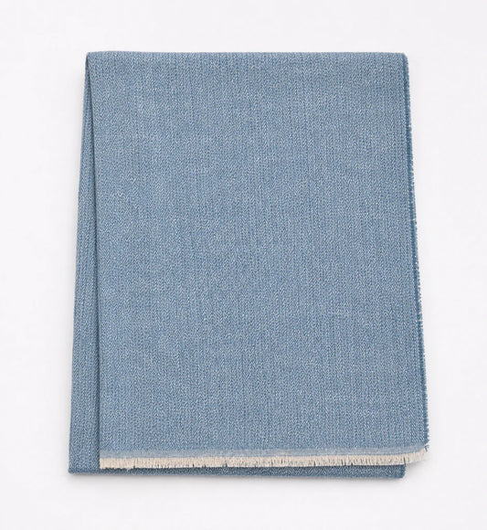 Cotton Mini Herringbone- Sky