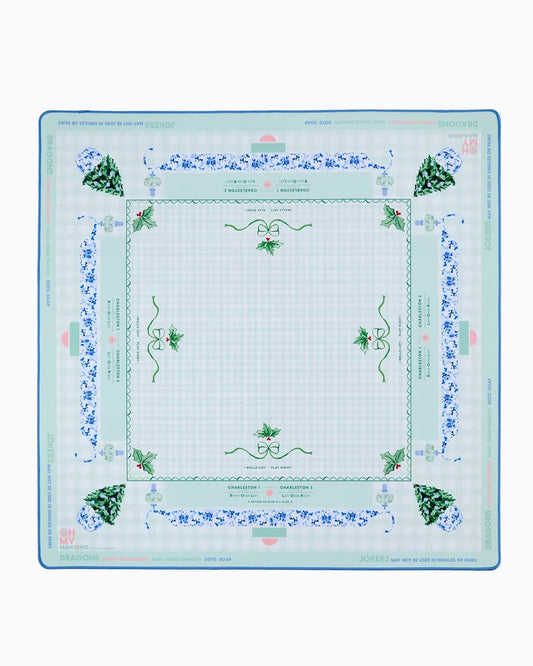 Holly Jolly Mahjong Mat In Tube