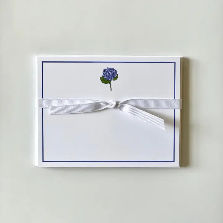 Hydrangea Flat Note Cards
