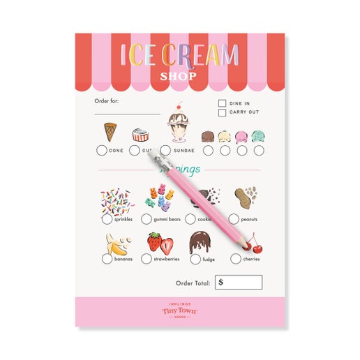 Ice Cream Shop Play Notepad
