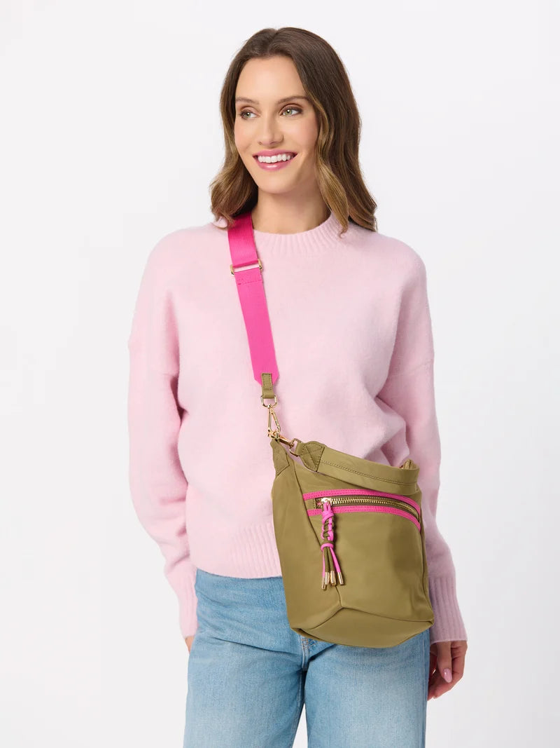 Jet Convertible Cross Body- Olive