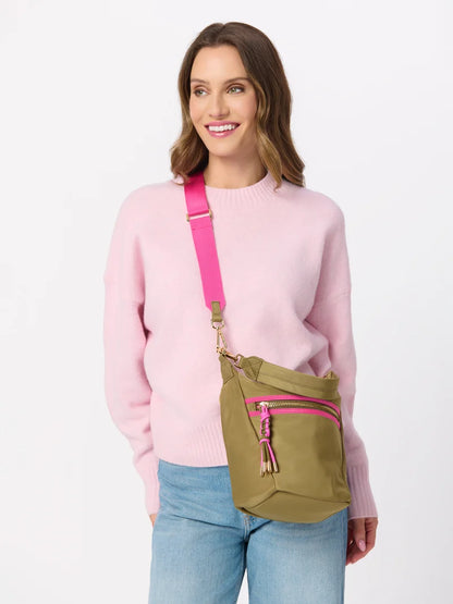 Jet Convertible Cross Body- Olive