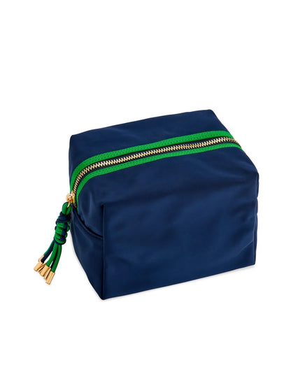 Jet Large Boxy Zip Pouch- Navy