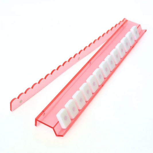La Vie En Rose Mahjong Rack and Pusher Set; Set of 4
