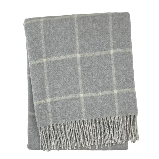 Double Face Window Pane Cotton Throw