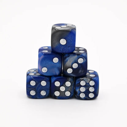 Mahjong Dice (Pair of 2): Blue & Grey