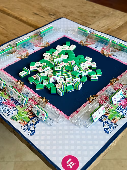 Mahjong Mat- Chinoiserie Tigers