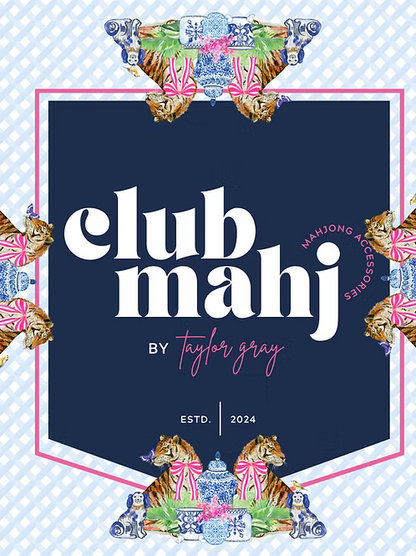 Mahjong Mat- Chinoiserie Tigers