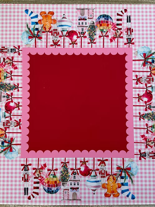 Mahjong Mat Preppy Christmas