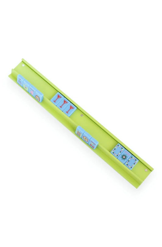 Mahjong Racks & Pushers- Chartreuse (Set of 4)