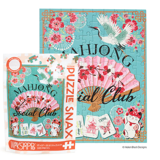 Mahjong Social Club 100 Piece Puzzle Snax