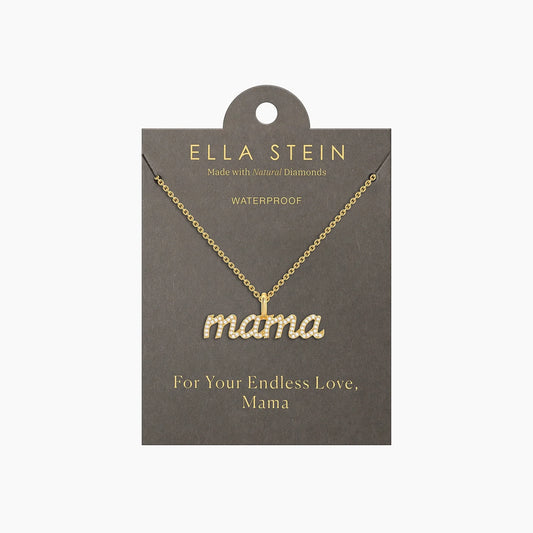 Waterproof Gold Love You Mama Pendant Necklace