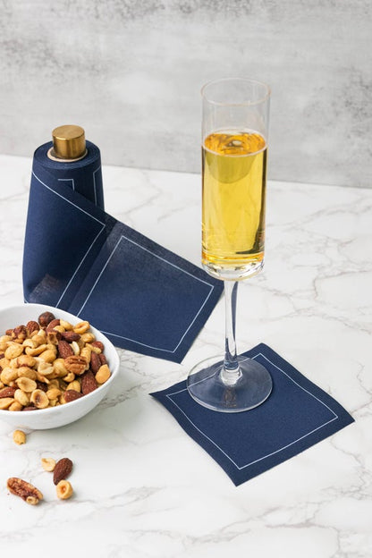 Midnight City Luxury Disposable Cotton Cocktail Napkins
