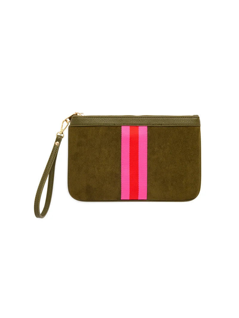 Milano Wristlet-Olive