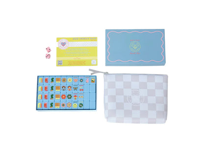 Mod French Blue Tiles & Dice- French Blue