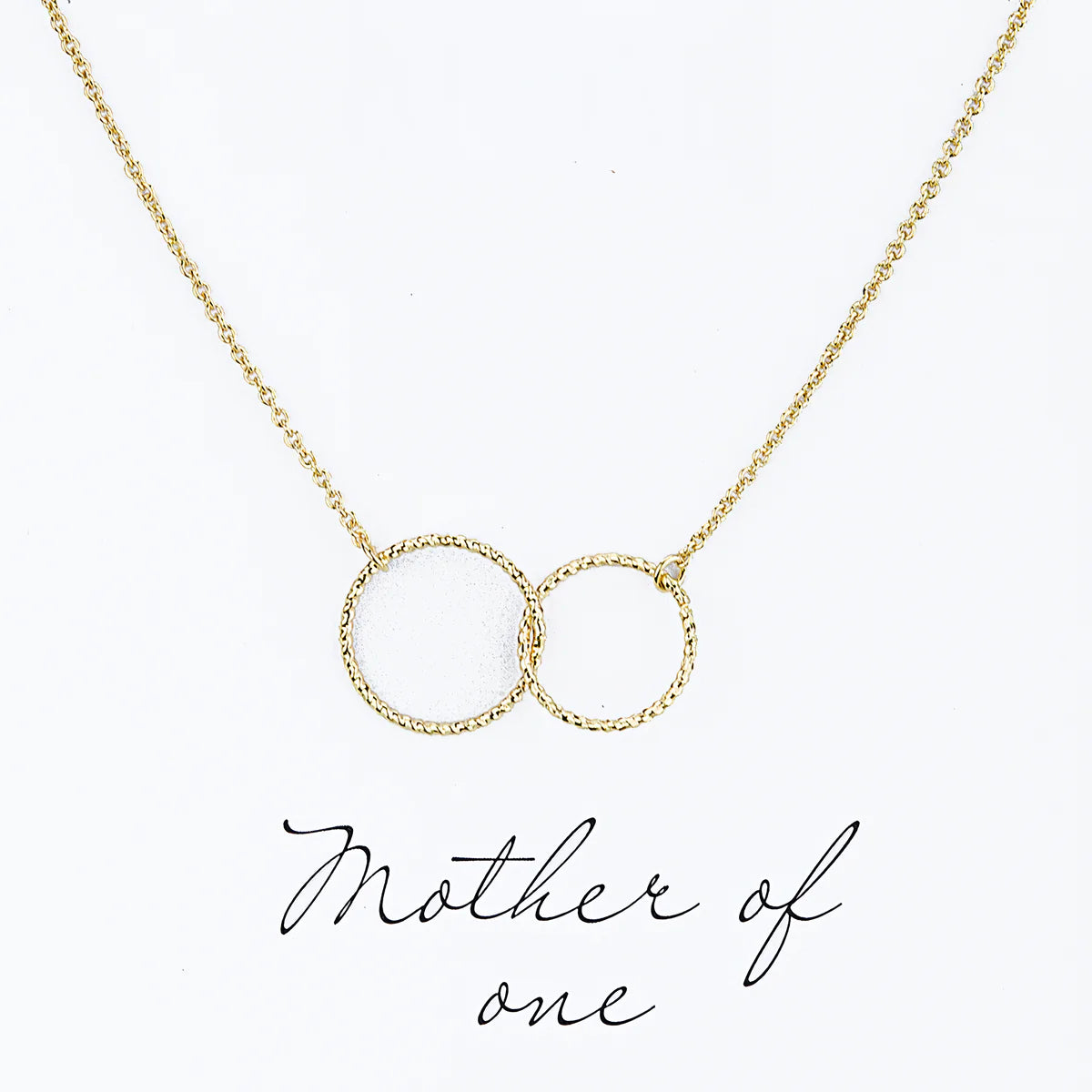 Alexa's Angels Circles of Love Mom Gold Necklace