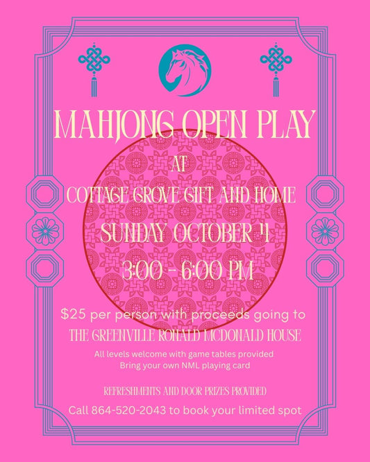 Mahjong Open Play - October 4