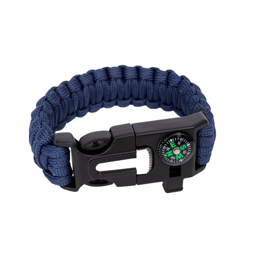 Paracord Emergency Bracelet | Camping Survival EDC Set: Navy