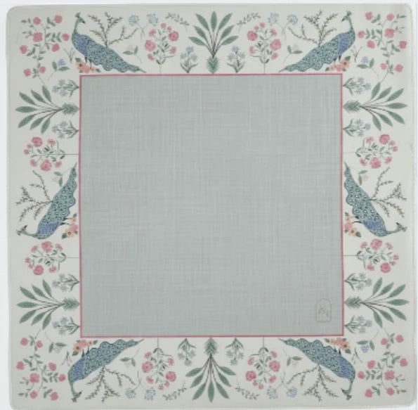 Mahjong Mat - Peacock Garden