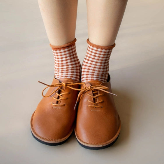 Picnic Mid Crew Socks: Mocha