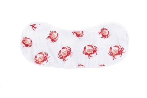 Pink Crab 2-in-1 Burp Cloth and Bib