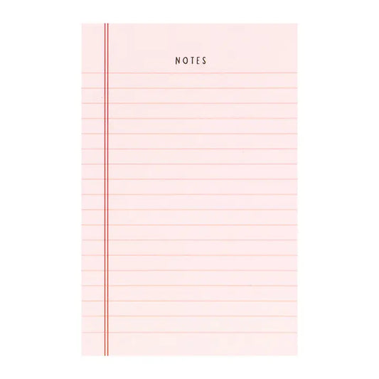Pink Notes 4x6 Notepad
