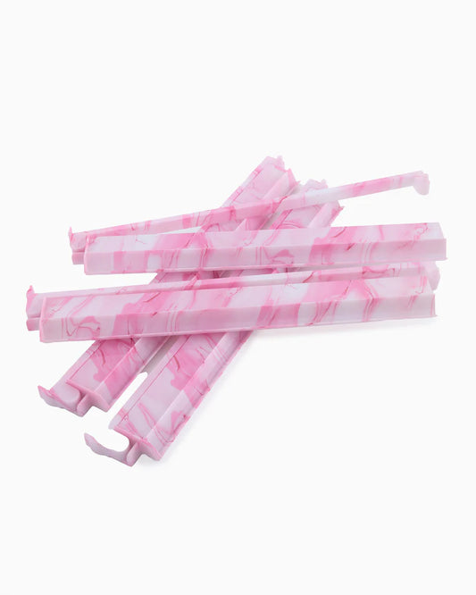 Pink Quartz Rack and Pusher Set of 4