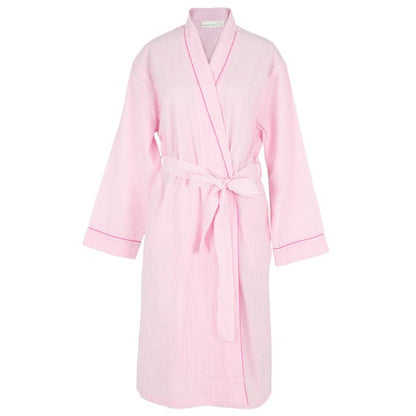 Pink Seersucker Robe